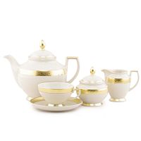 Сервиз чайный 6пер 15пр Constanza Creme Gold 9349