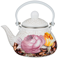 Чайник эмалированный с фильтром из НЖС 1.3л