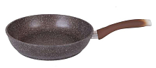 Сковорода 24см с ручкой Кофейный Мрамор Кукмара