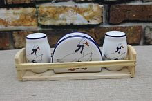 Набор для сервировки 4 предмета Гуси (кор=36наб)