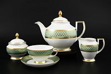 Сервиз чайный 6пер 15пр Valencia Seladon Gold