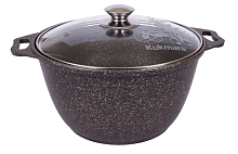 Кастрюля 6л со стекл. крышкой Granit ultra Original